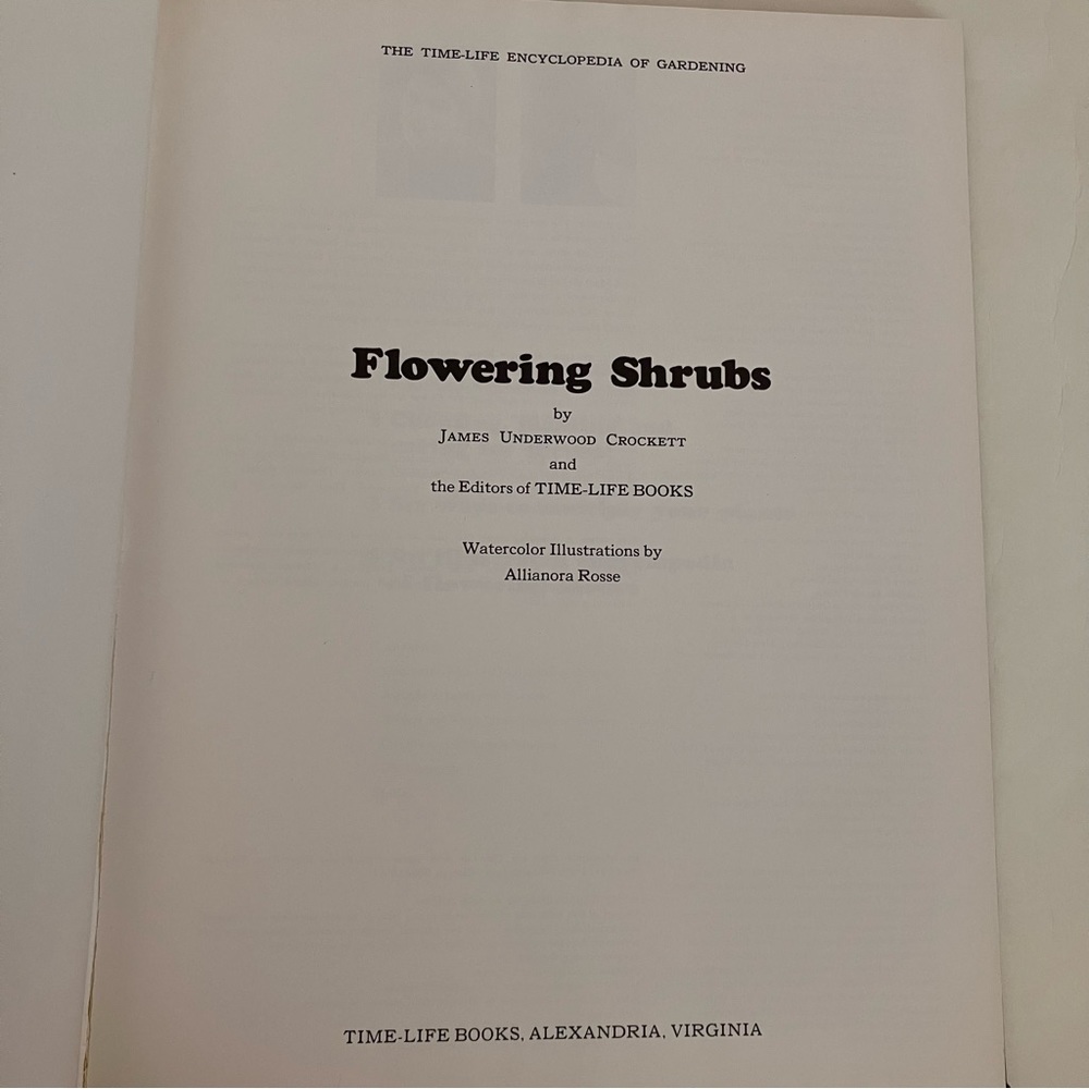 Gardening Landscaping Flowering Shrubs Time Life Book Illustrated 1972 Vintage